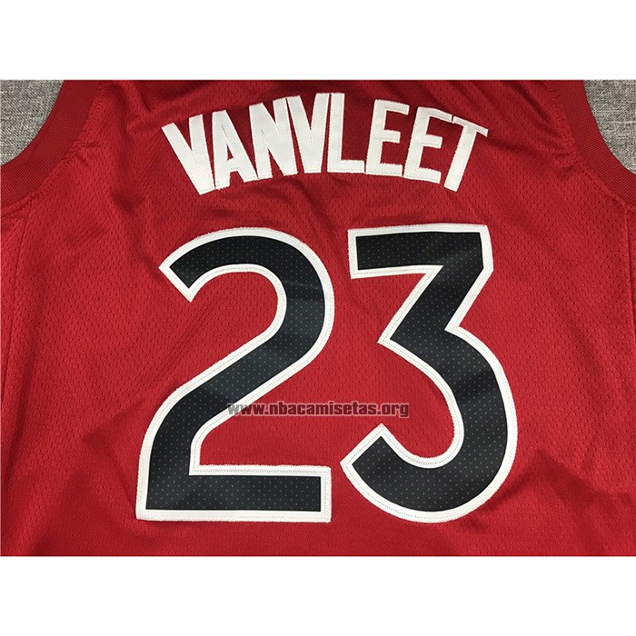 Camiseta Toronto Raptors Fred VanVleet NO 23 Icon 2020-21 Rojo